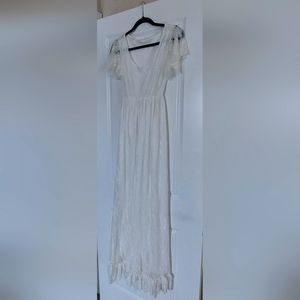 Unbranded Maternity White Lace Dress